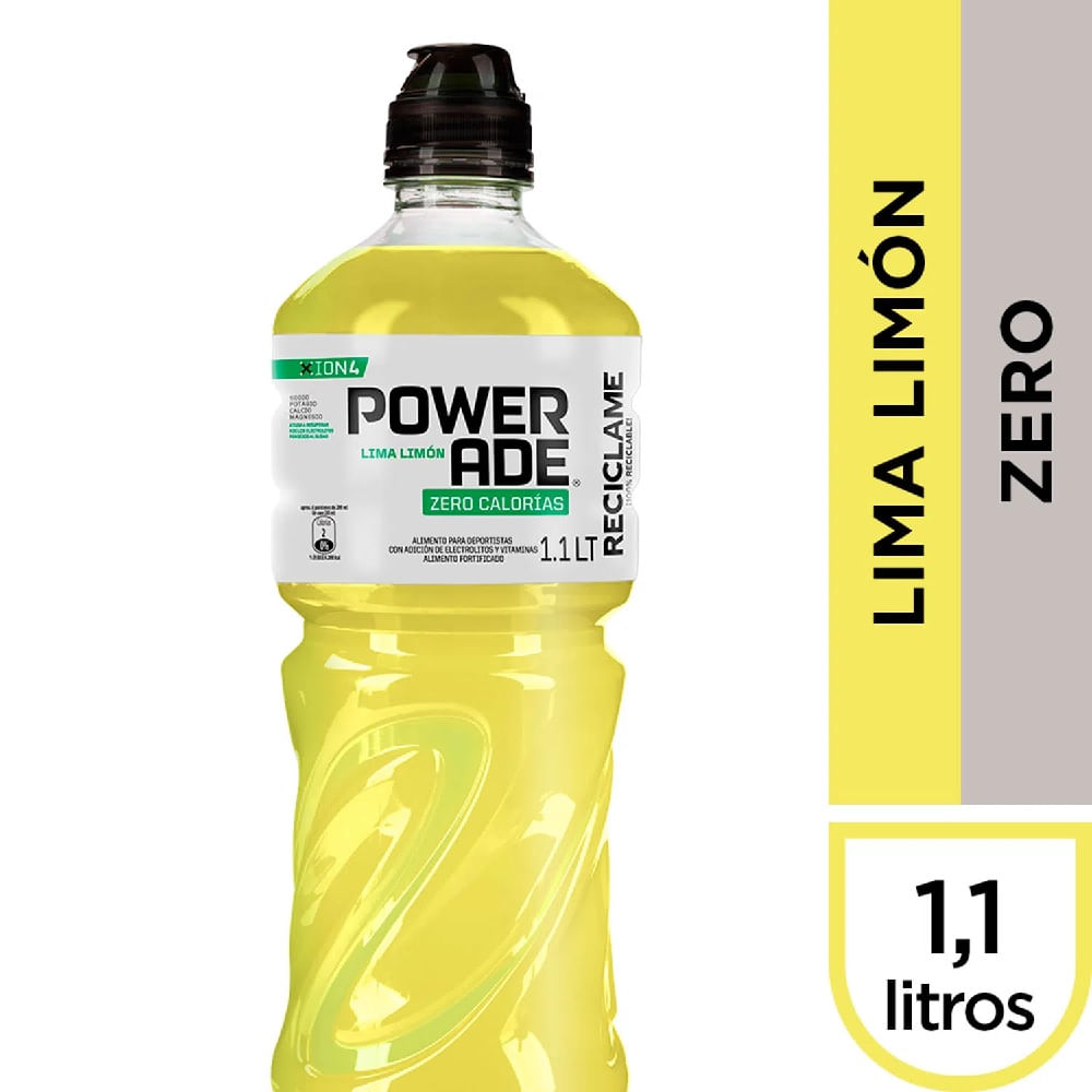 Bebida isotónica zero Powerade lima limón 1.1 L