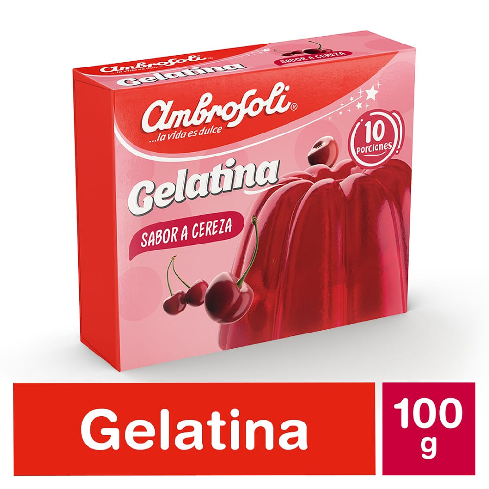 Gelatina Ambrosoli cereza 100 g