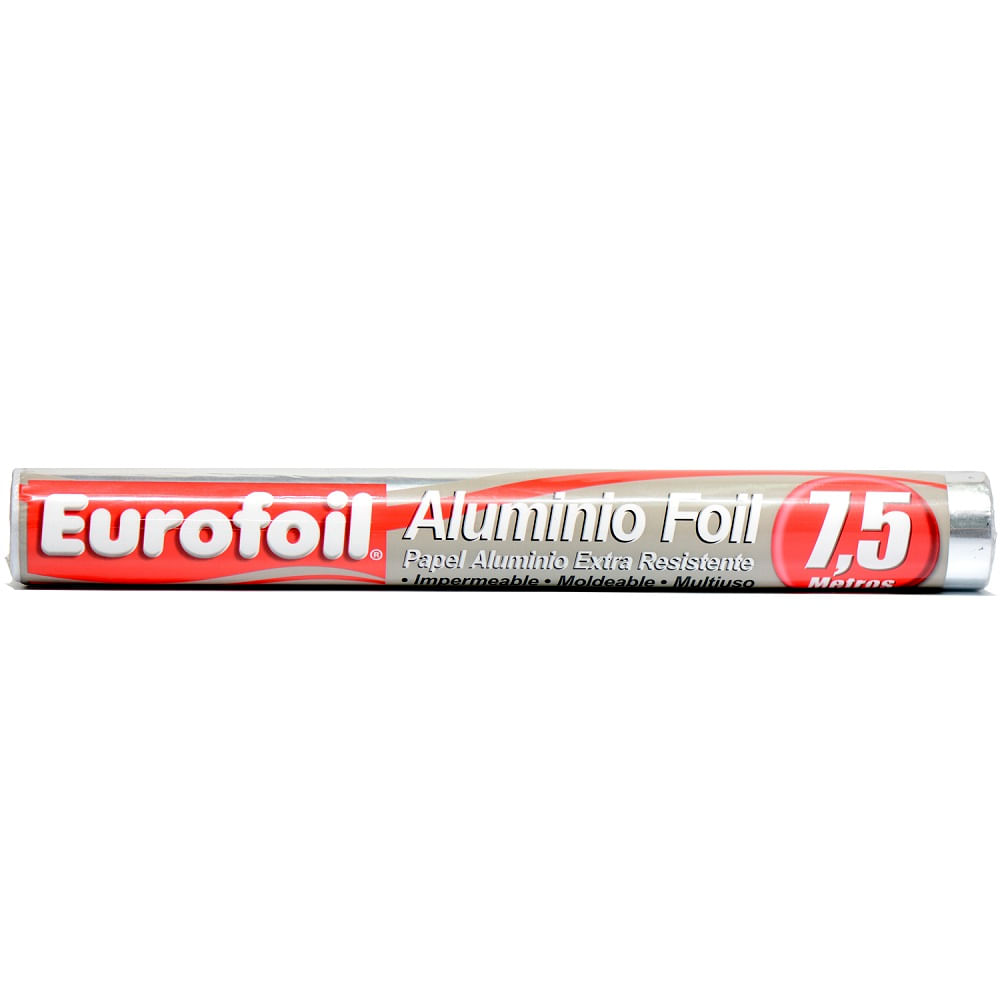 Papel aluminio Eurofoil económico 7.5 mt