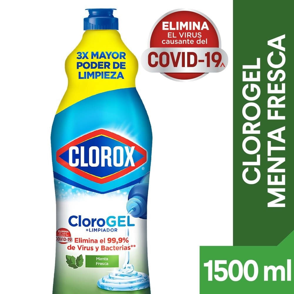 Cloro gel Clorox menta 1.5 L