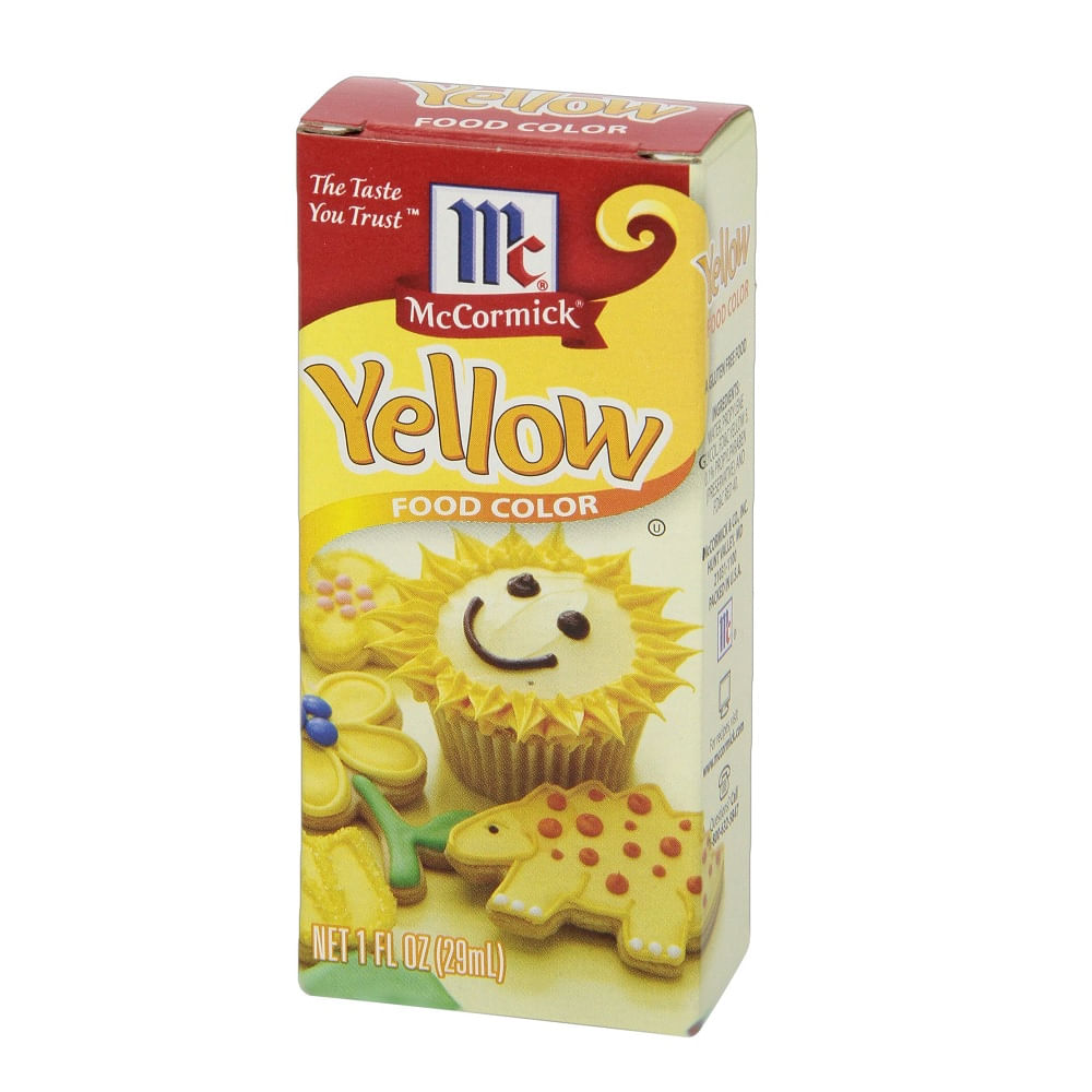 Colorante de comida McCormick amarillo 29 ml