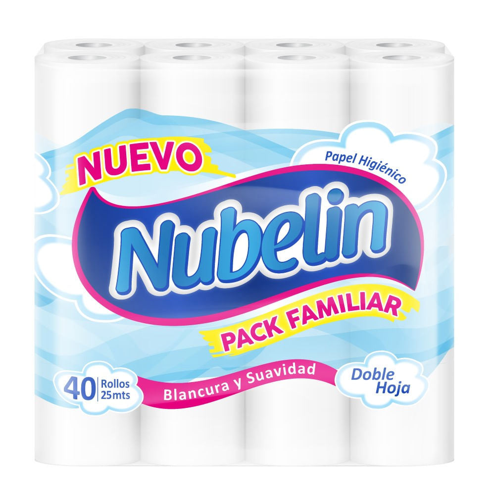 Papel higiénico Nubelin doble hoja 40 un (25 m)