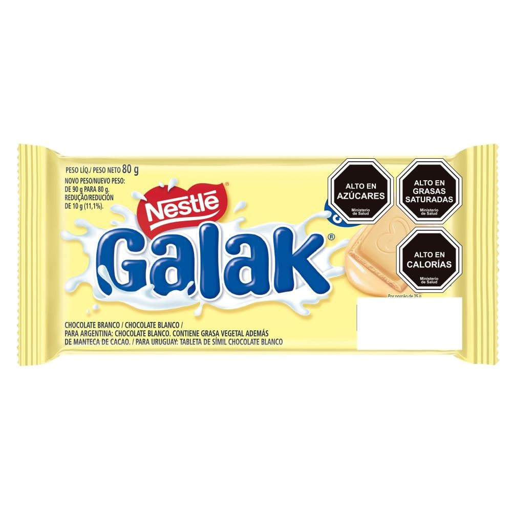 Chocolate blanco Galak barra 80 g