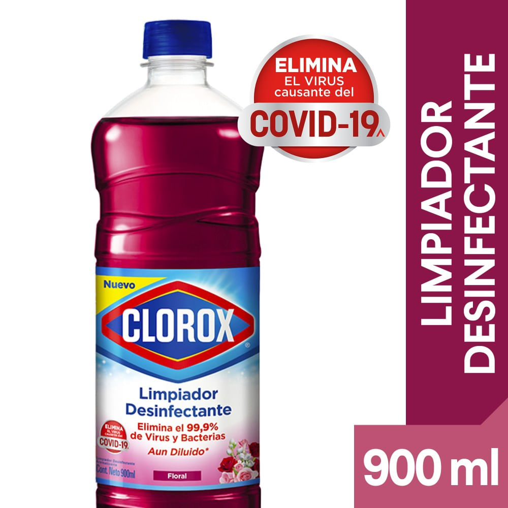 Limpiador desinfectante Clorox floral 900 ml