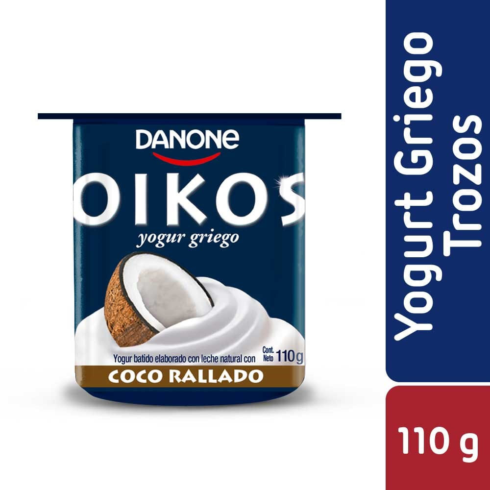 Yoghurt griego Danone Oikos trozos coco rallado 110 g