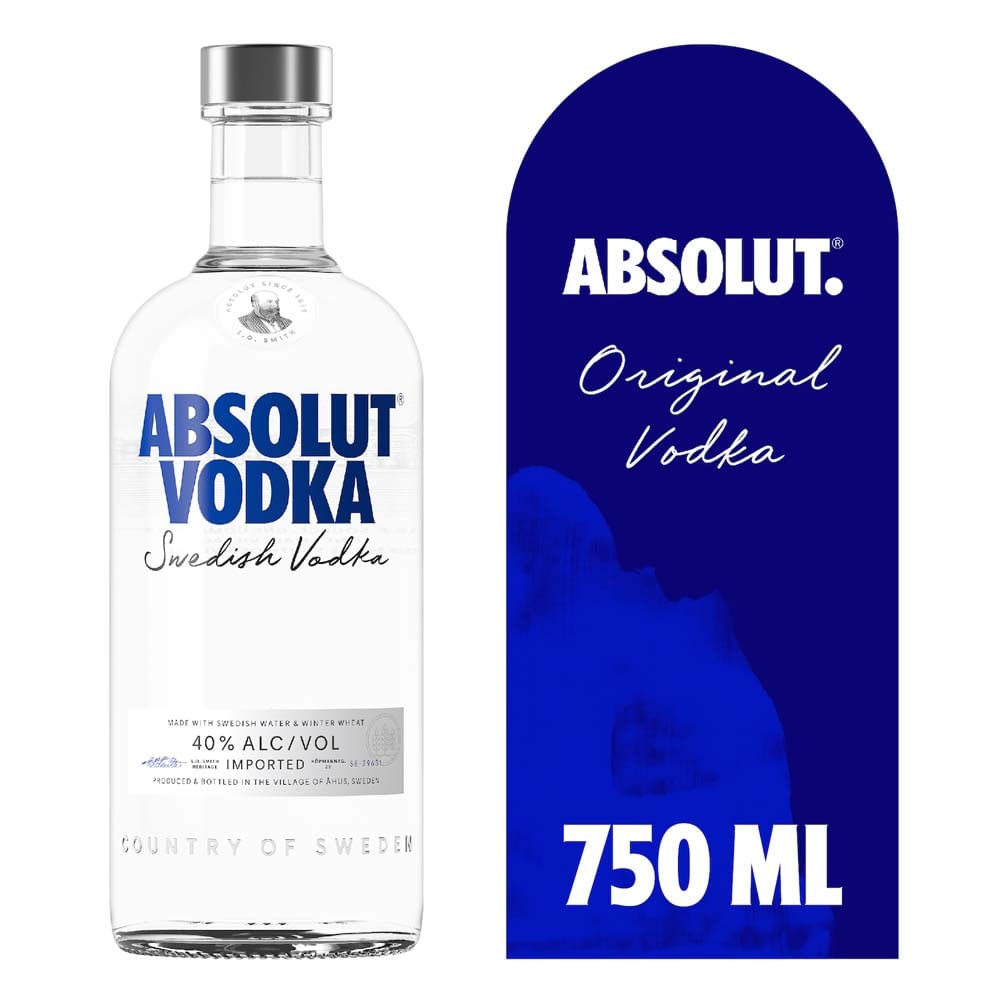 Vodka Absolut blue 750 cc