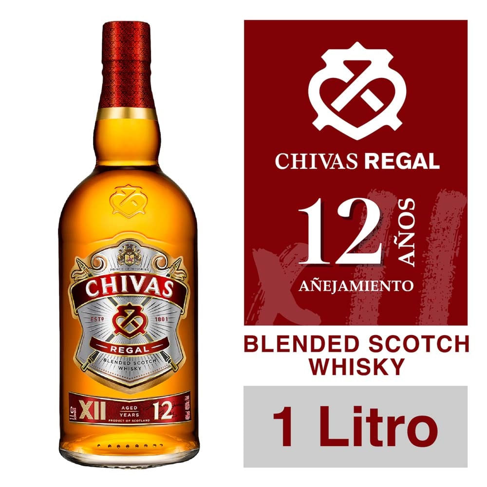 Whisky Chivas Regal 12 años 1 L