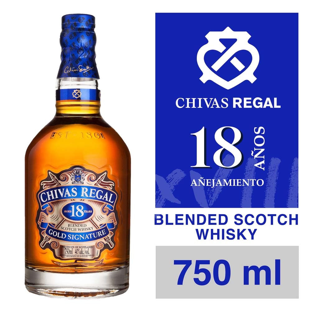 Whisky Chivas Regal 18 años 750 cc