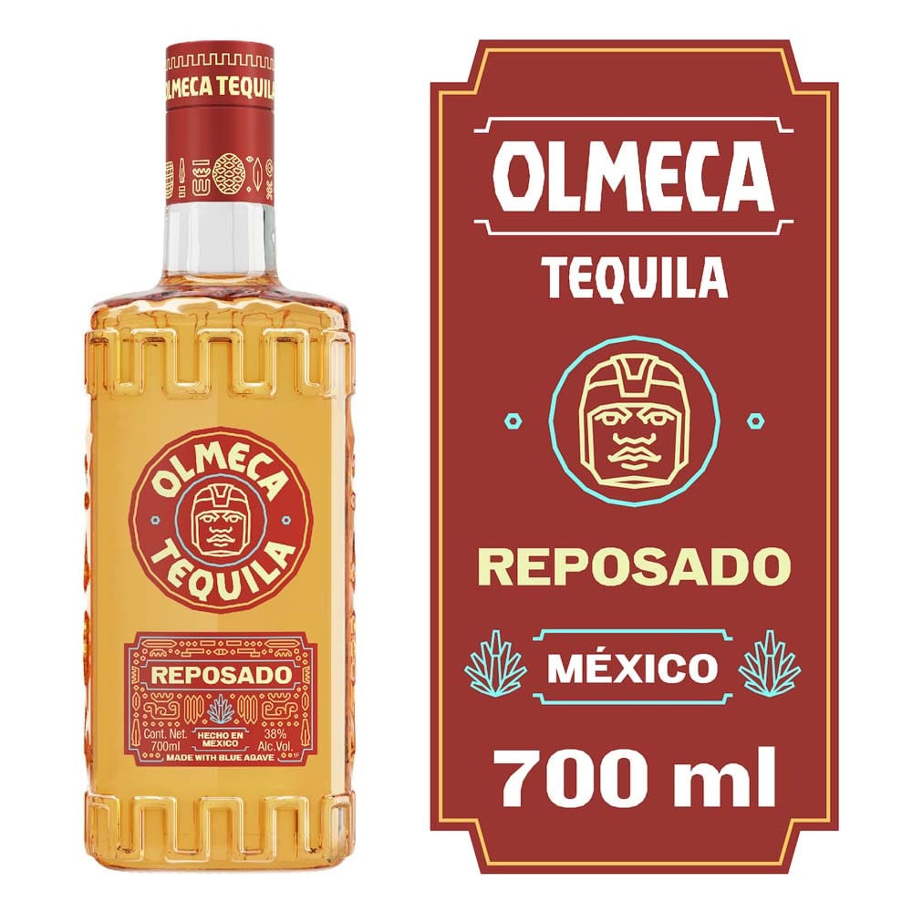 Tequila Olmeca reposado botella 700 cc