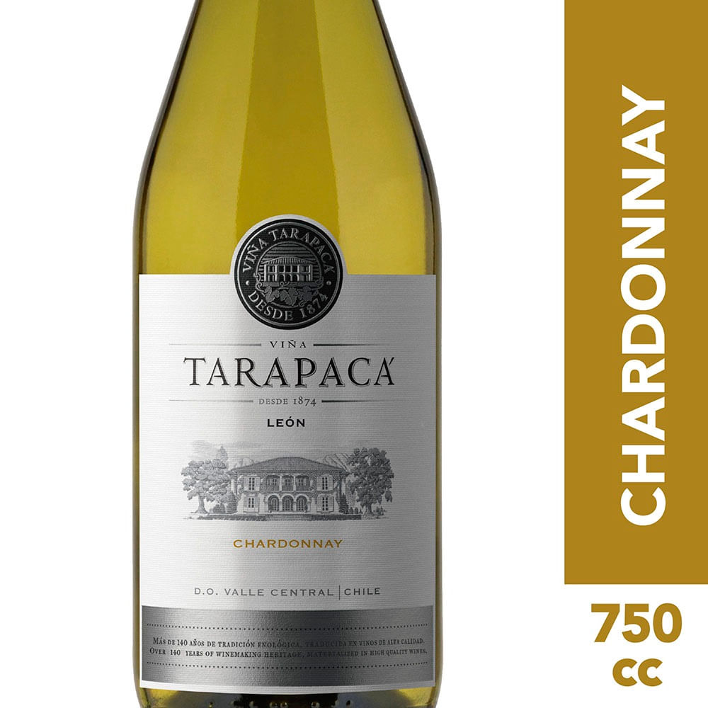 Vino León de Tarapacá chardonnay botella 750 cc