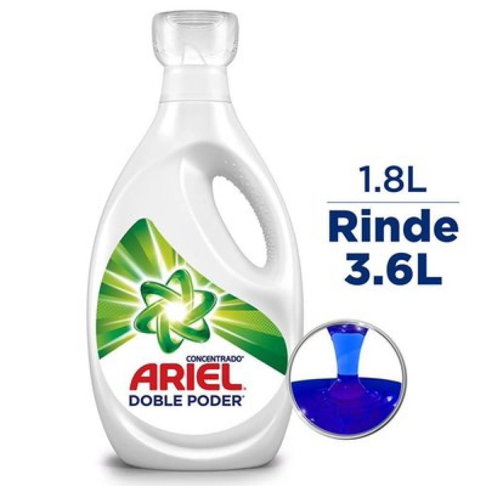 Detergente líquido concentrado Ariel 1.8 Lts.