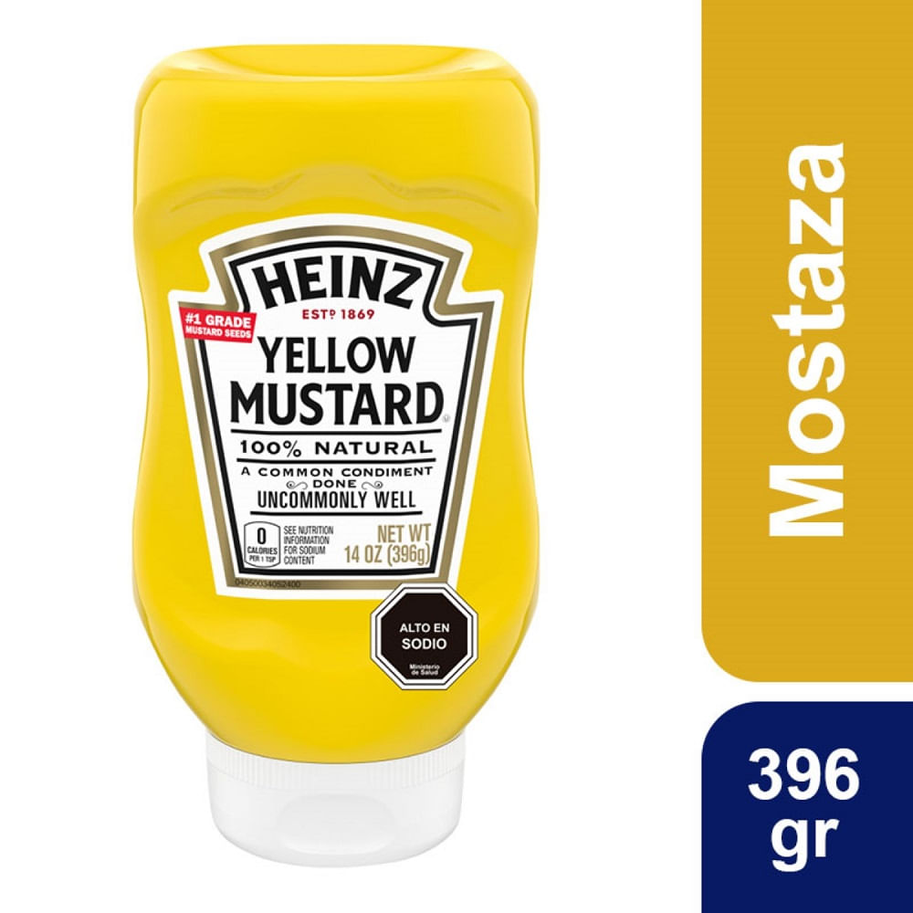 Mostaza yellow Heinz 396 g