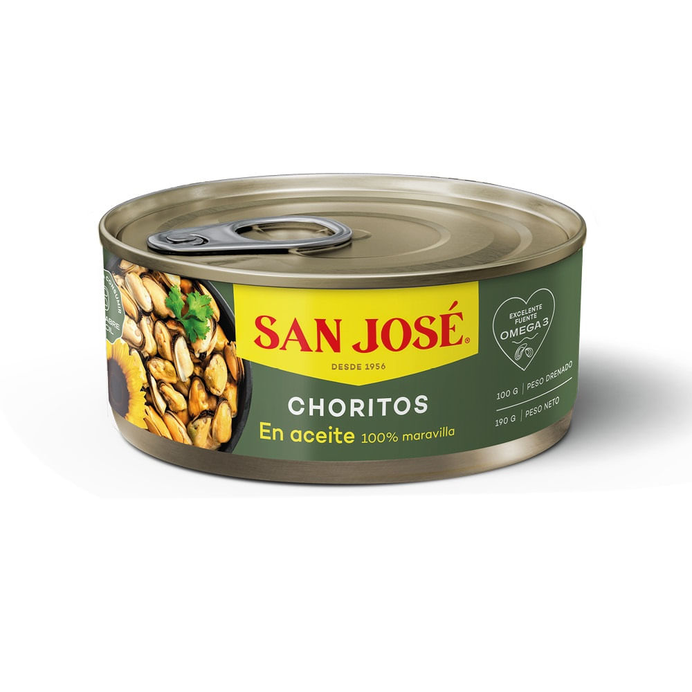Chorito San José en aceite lata 190 g