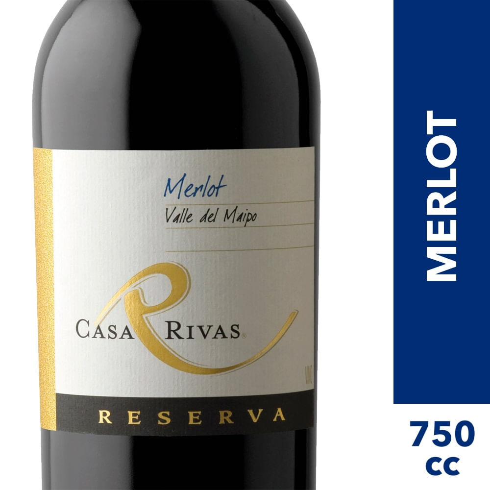 Vino Casa Rivas reserva merlot 750 cc