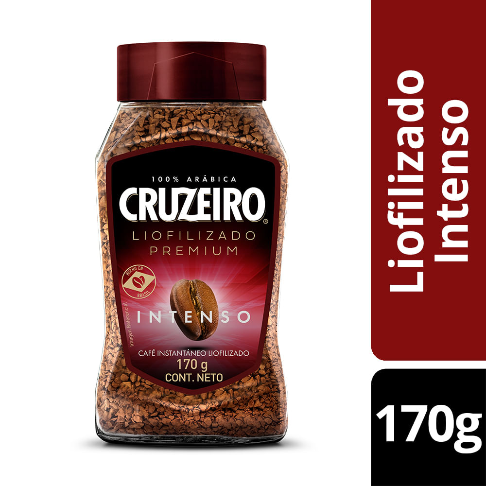 Café instantáneo liofilizado Cruzeiro intenso 170 g