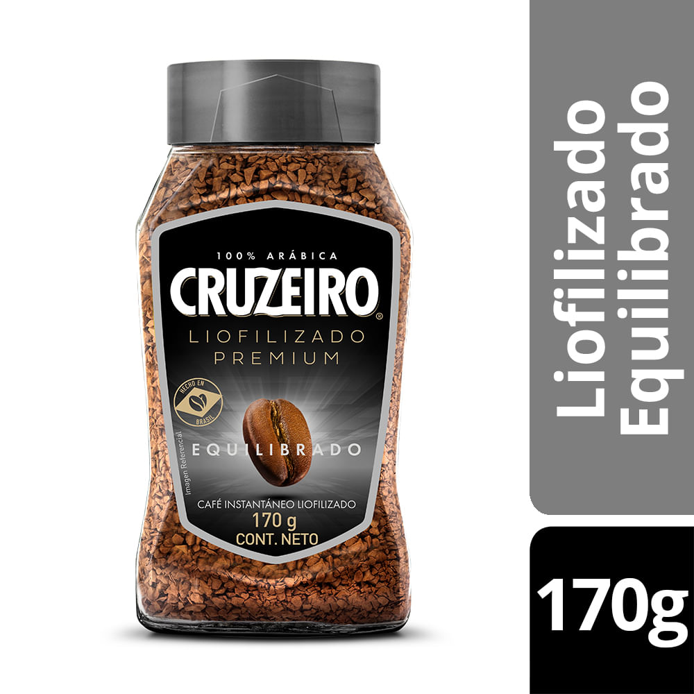 Café instantáneo liofilizado Cruzeiro equilibrado 170 g