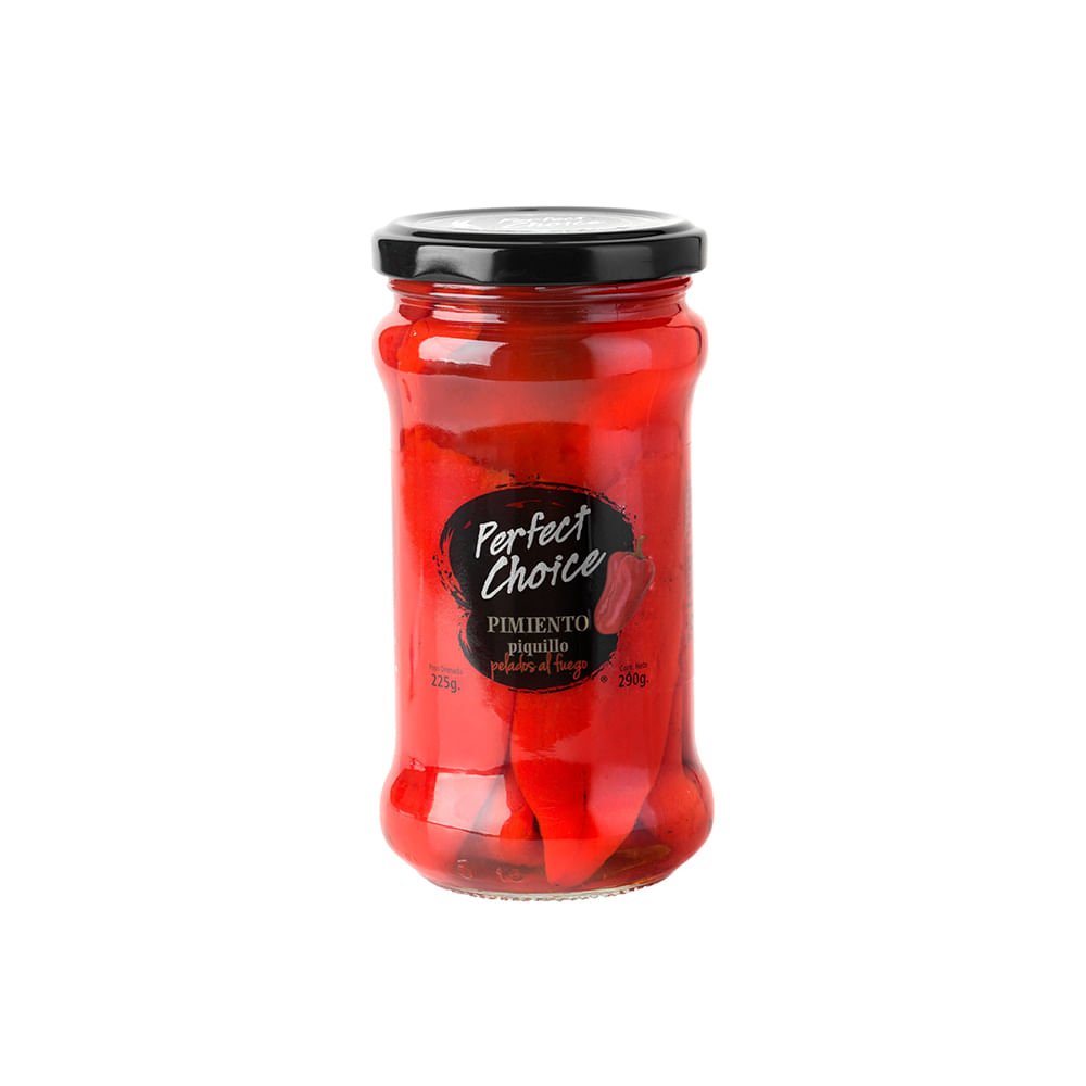 Pimiento Piquillo Perfect Choice frasco 290 g neto - 225 g drenado