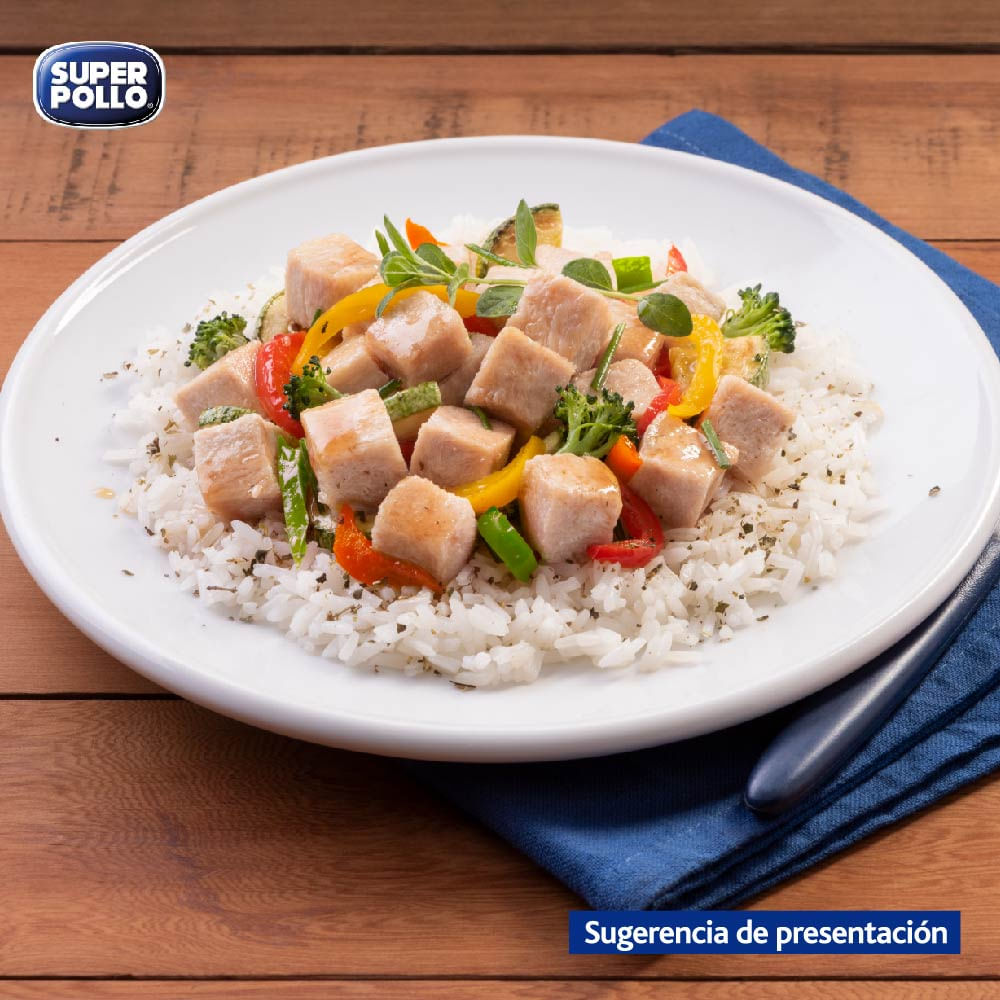 Cubitos de pollo Super Pollo congelado bolsa 500 g Cubitos de pollo Super Pollo congelado bolsa 500 g