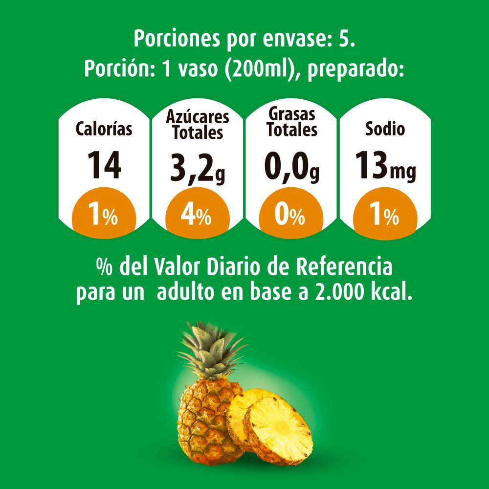 Jugo en polvo Zuko piña rinde 1 L Jugo en polvo Zuko piña rinde 1 L
