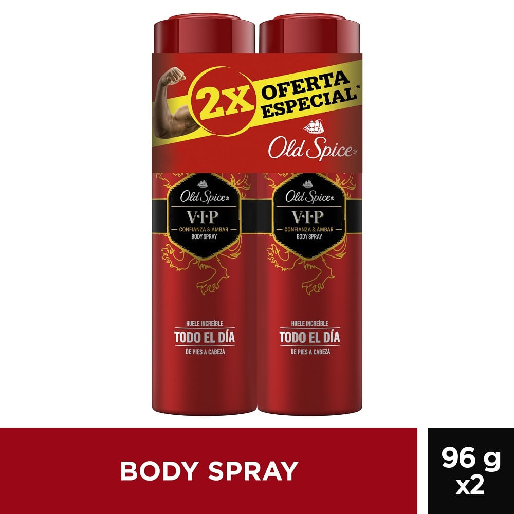 Pack desodorante Old Spice vip spray 2 un de 150 ml