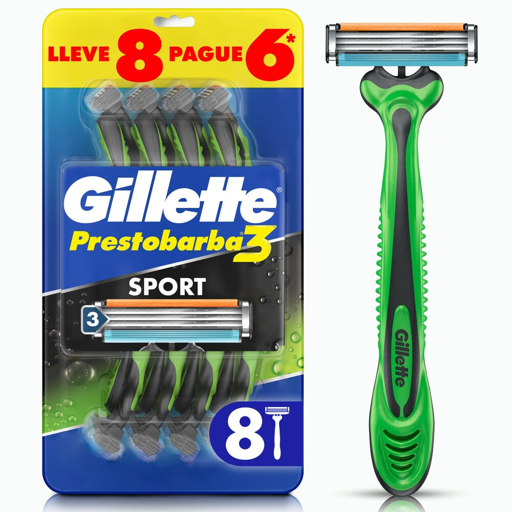 Máquinas de afeitar Gillette prestobarba3 sensitive 8 un