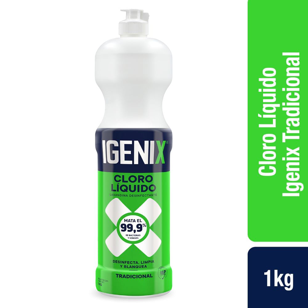 Cloro líquido Igenix tradicional 1 Kg