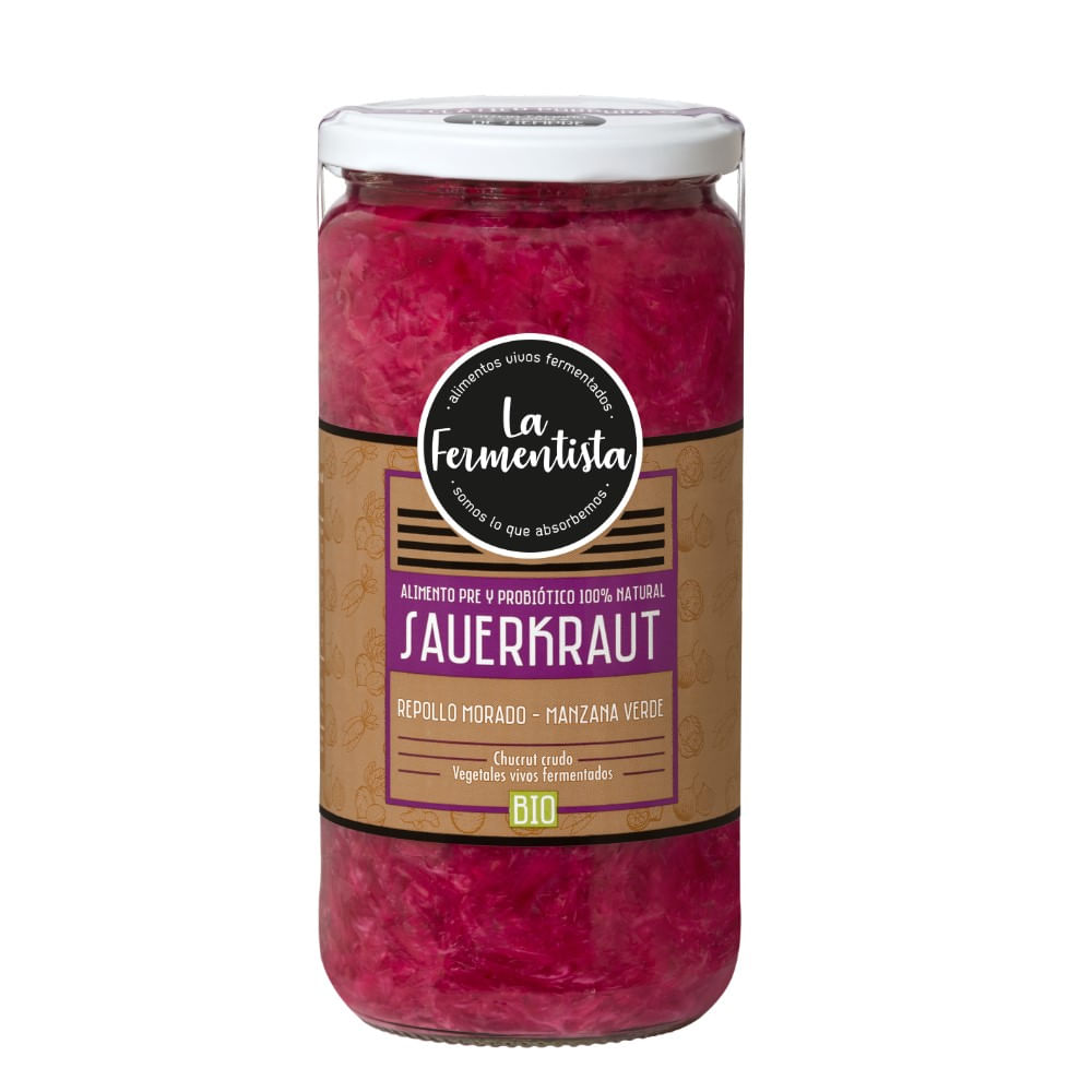 Chucrut sauerkraut La Fermentista purpura 670 g