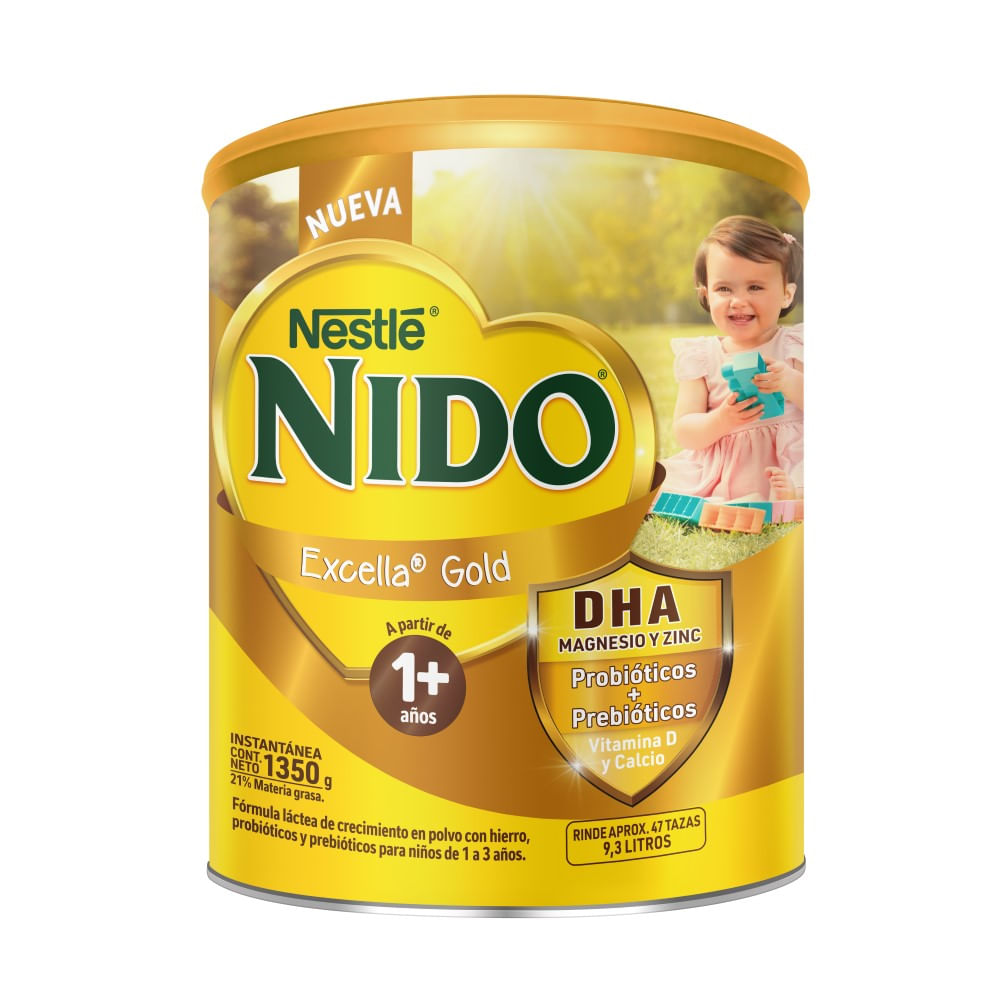 Leche en polvo Nido 1+ excella gold tarro 1.350 Kg