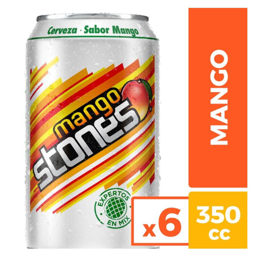 Cerveza Stones mango lata 6 un de 350 ml