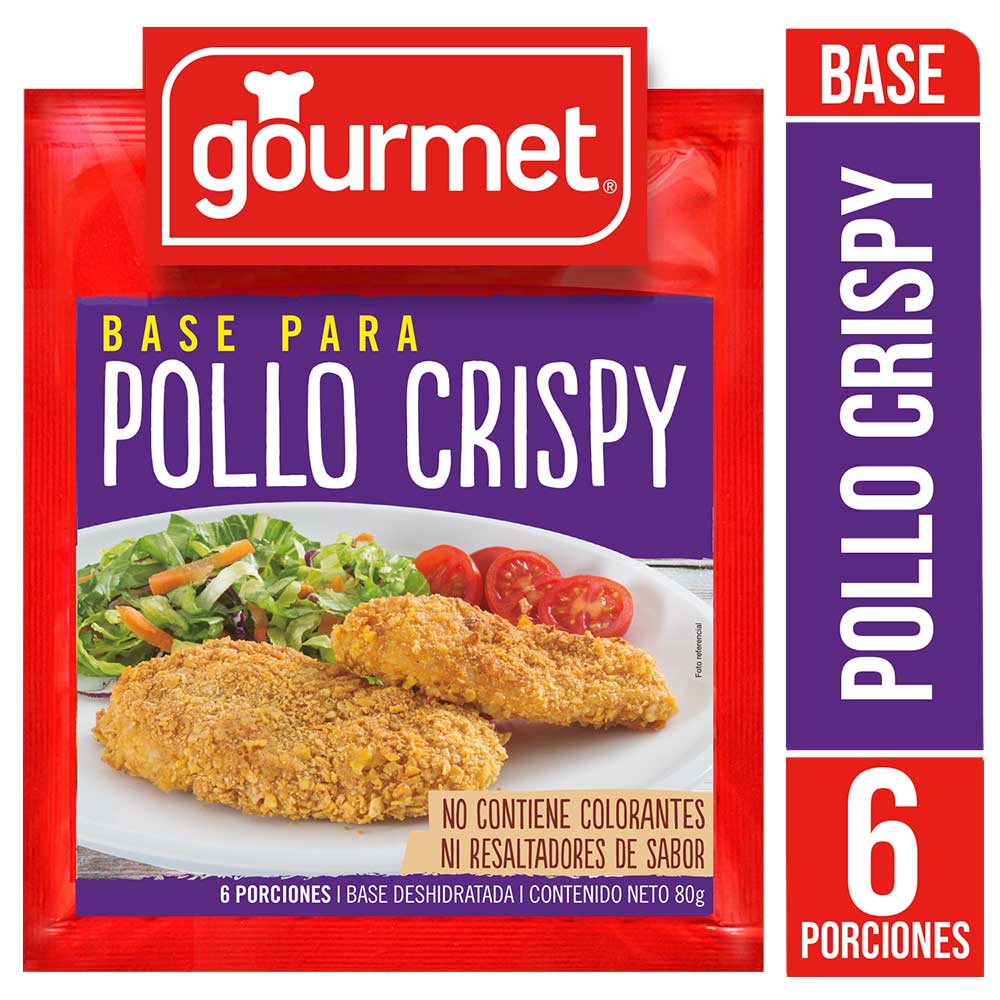 Base Gourmet pollo crispy 80 g