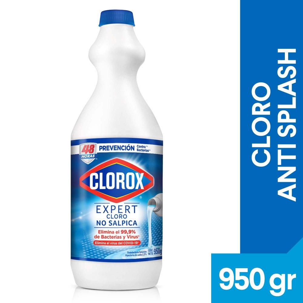 Cloro Clorox no salpica tradicional 950 g