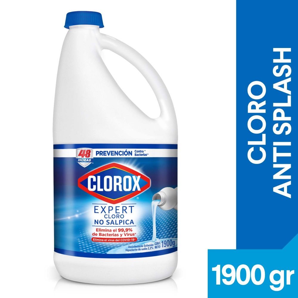 Cloro Clorox no salpica tradicional 1.9 Kg