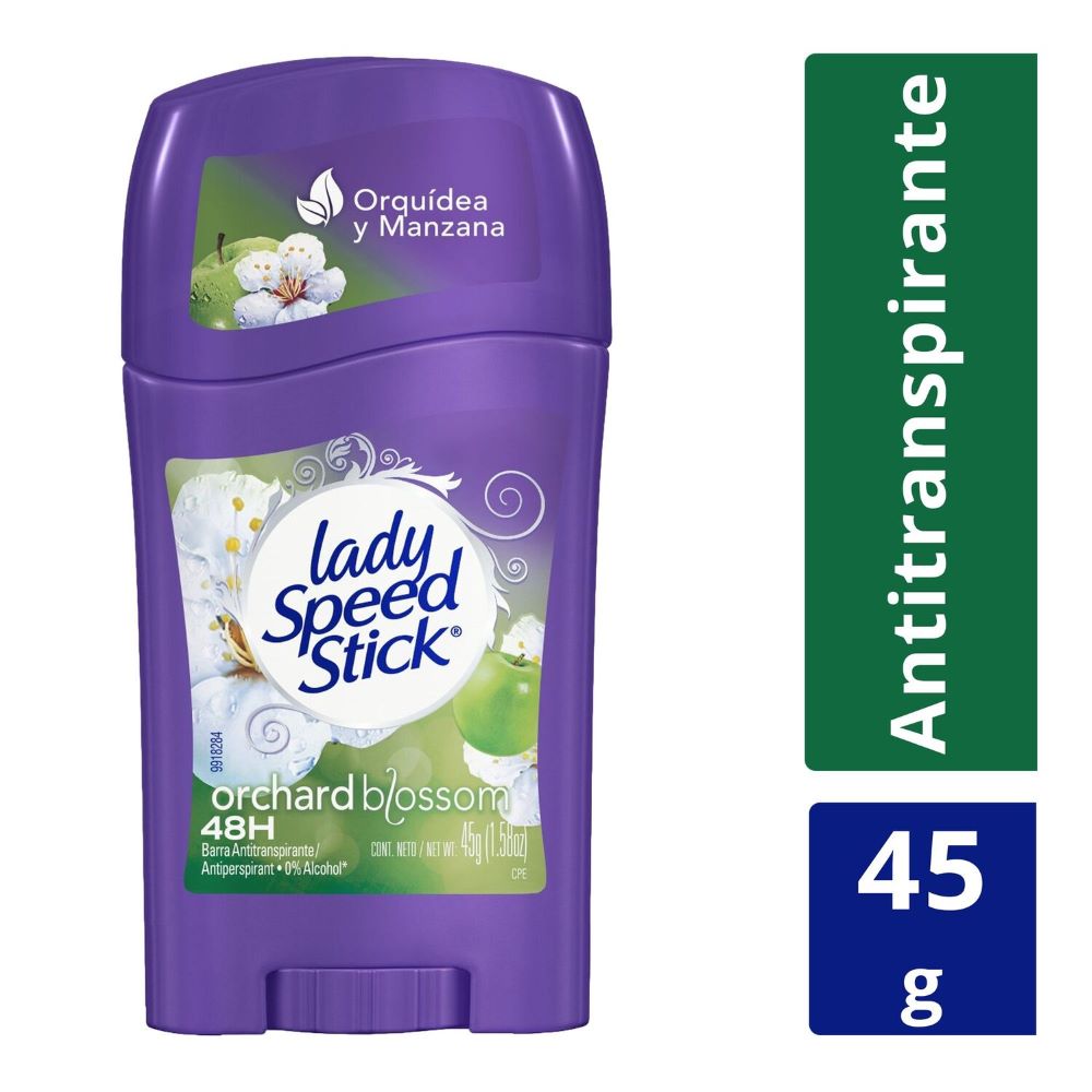 Desodorante Lady Speed Stick boutique orchard blossom barra 45 g