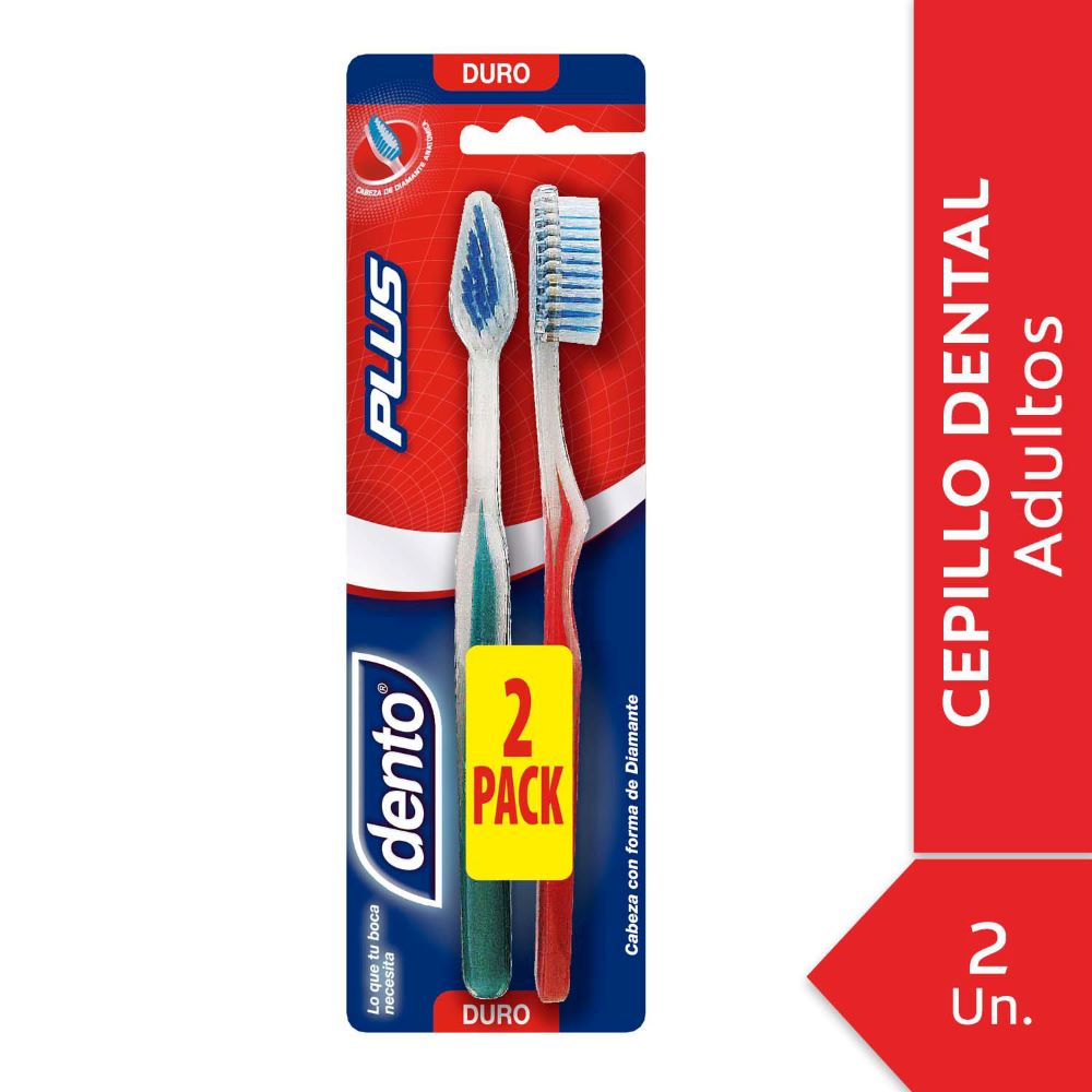 Pack Cepillo dental Dento plus duro 2 un