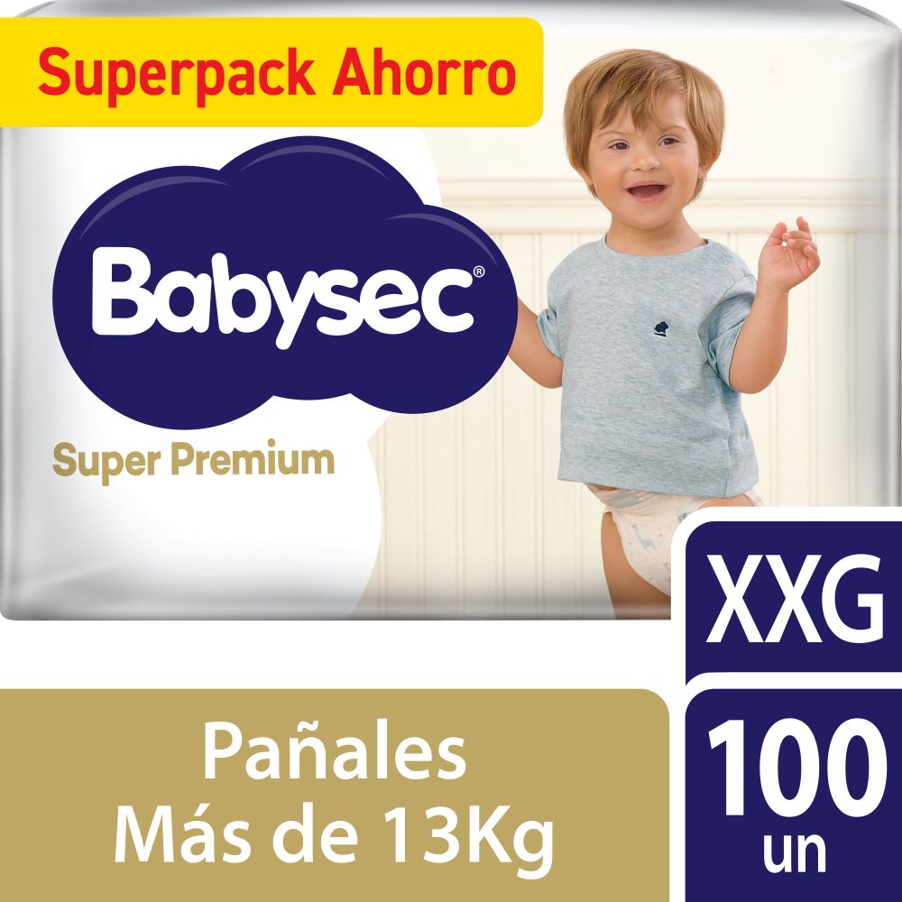 Pañal Babysec super premium talla XXG 100 un