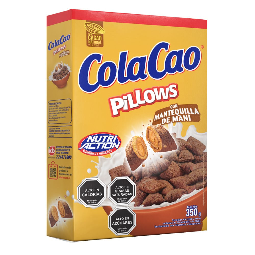 Cereal Cola Cao pillows mantequilla de maní 350 g