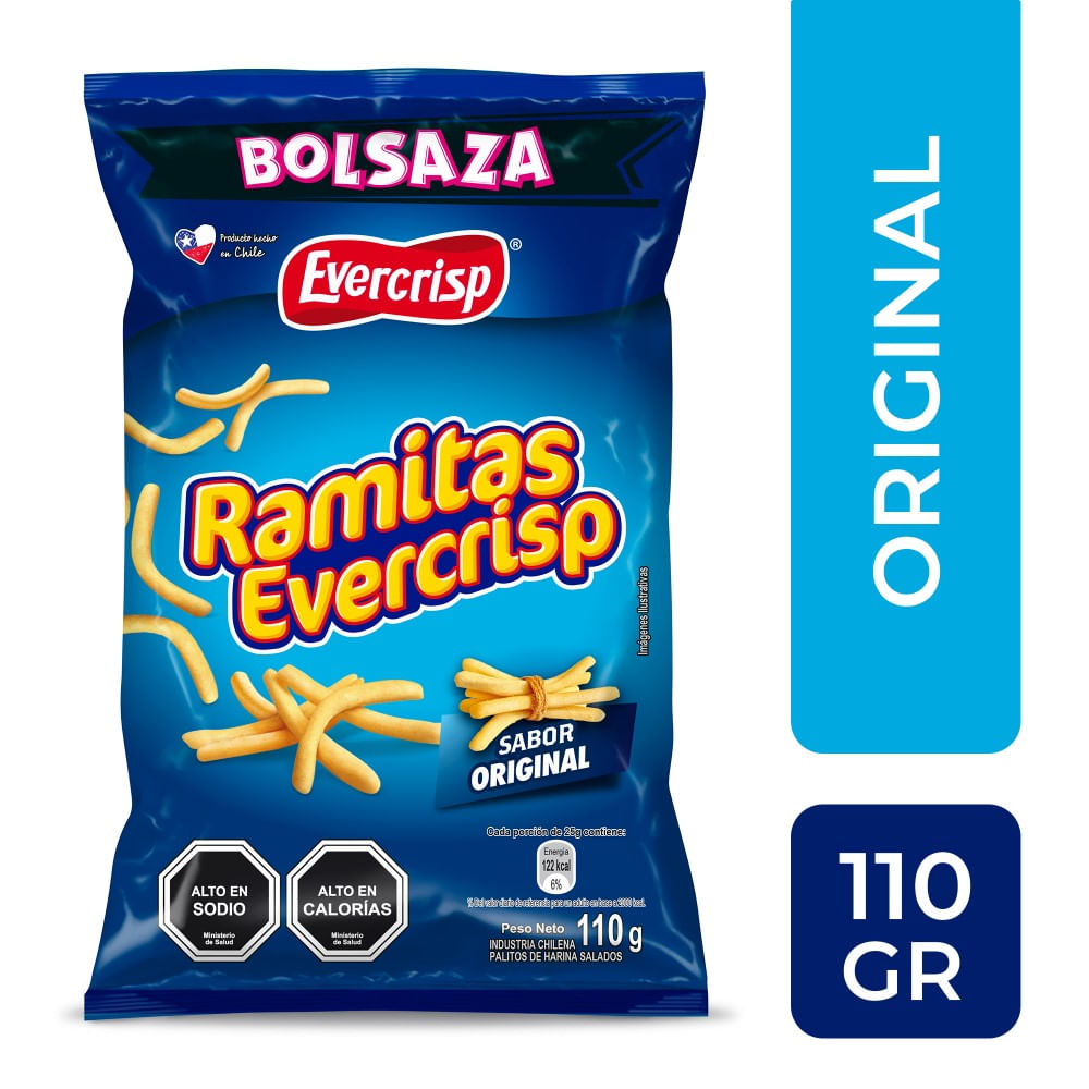 Ramitas Evercrisp bolsaza sabor original 110 g