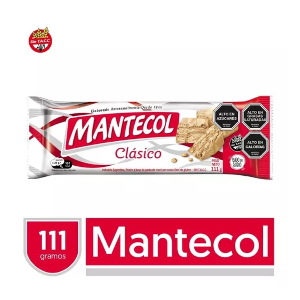 Pasta de maní Mantecol clásico 111 g