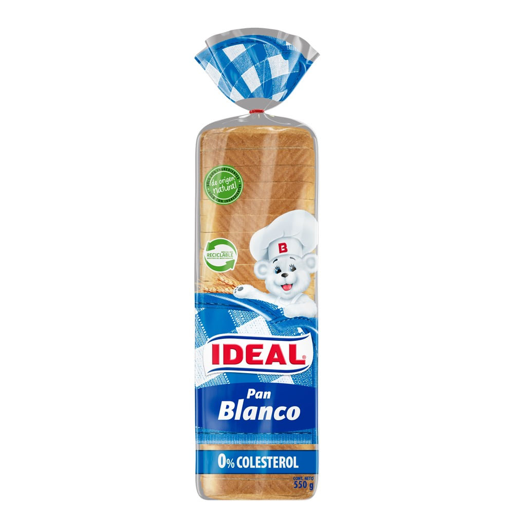 Pan de molde blanco Ideal bolsa 550 g