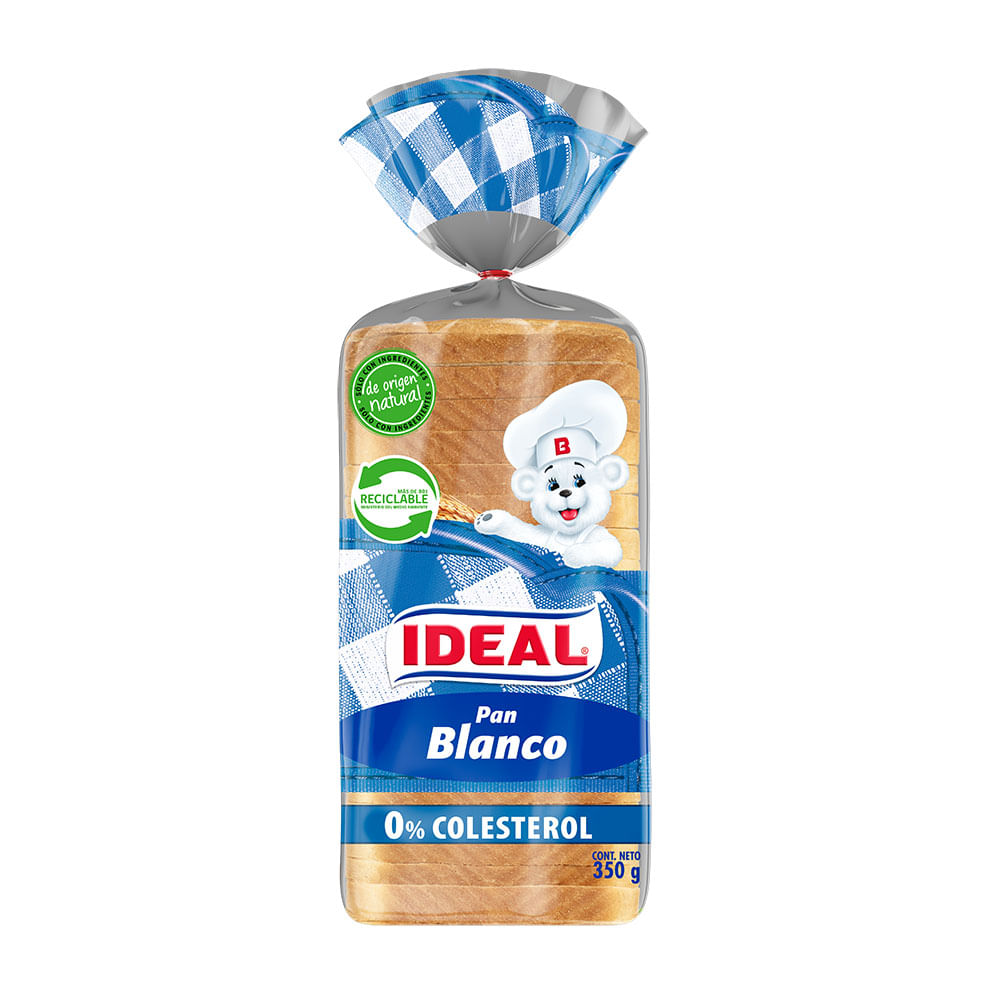 Pan de molde blanco Ideal bolsa 350 g