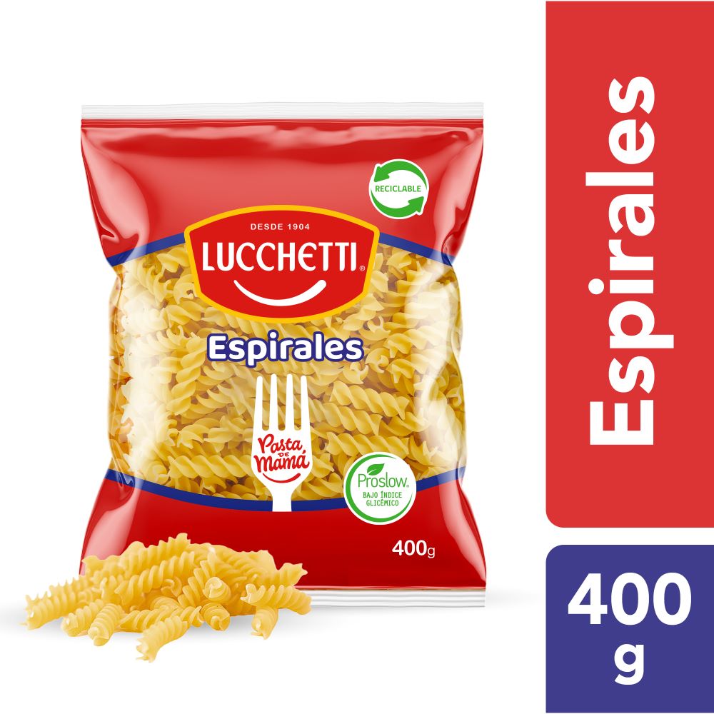 Pasta espirales Lucchetti 400 g