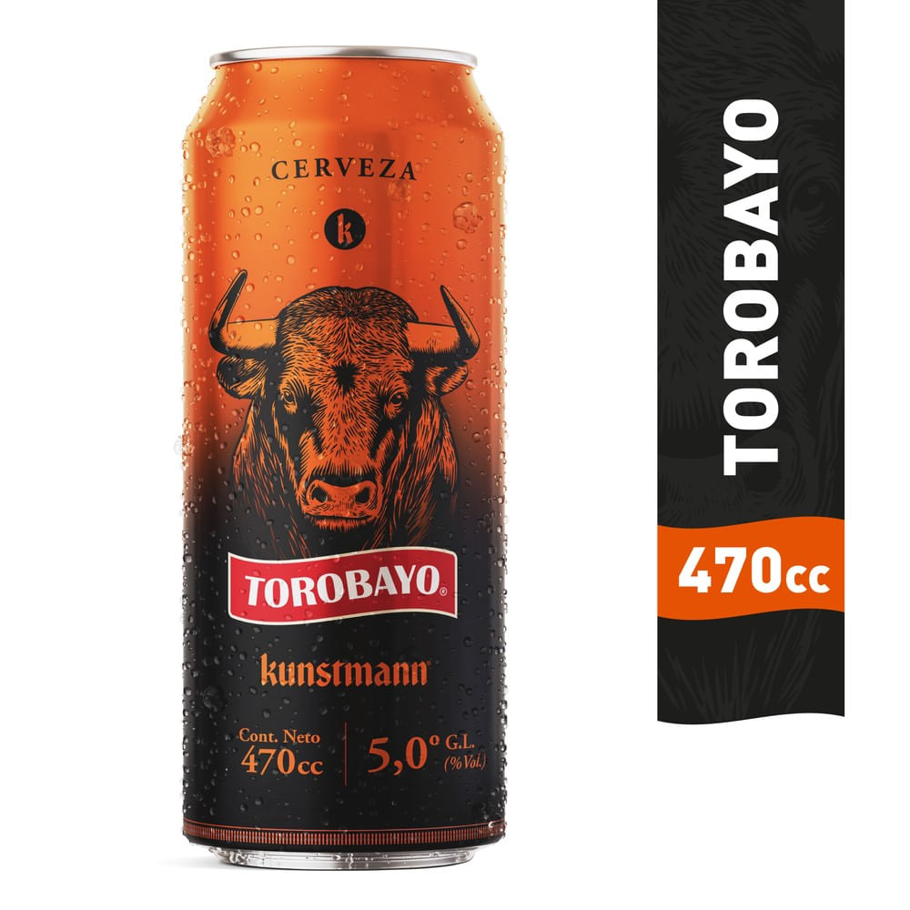 Cerveza Kunstmann torobayo lata 470 cc Cerveza Kunstmann torobayo lata 470 cc