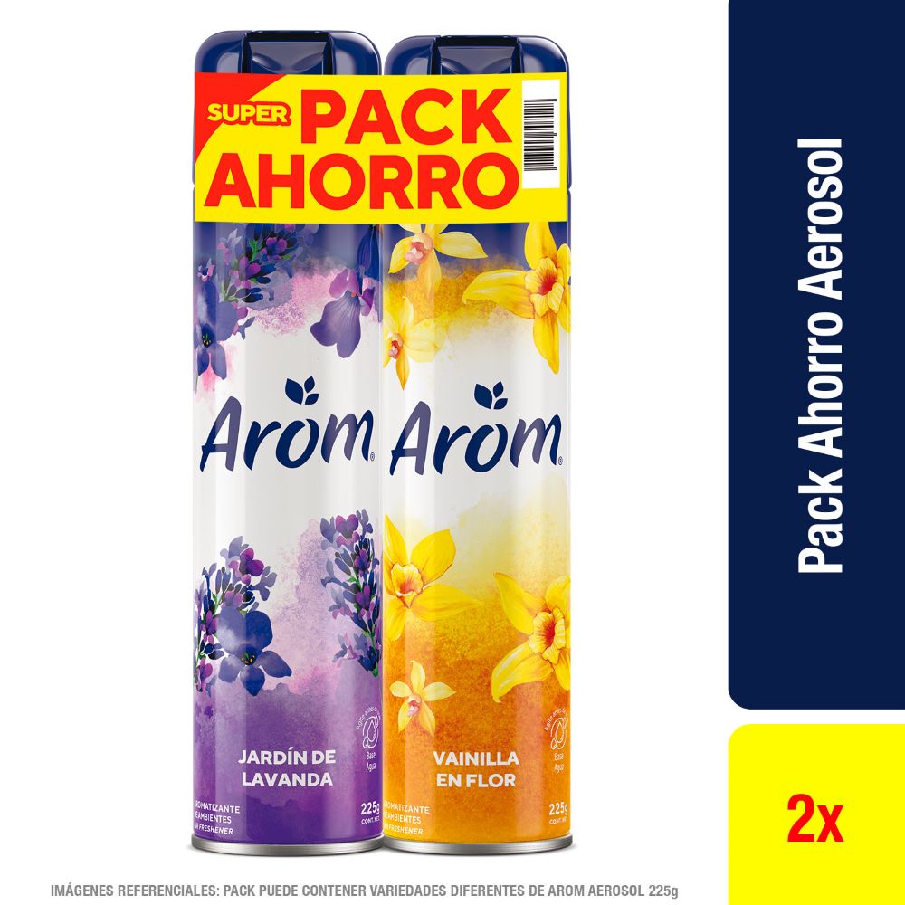 Pack desodorante ambiental Arom variedades 2 un de 225 g