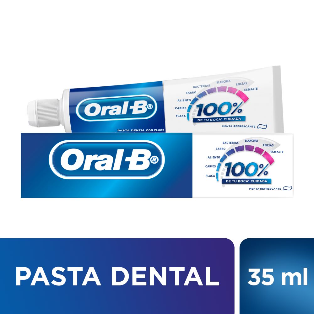 Pasta dental Oral B 100% menta refrescante 50 g