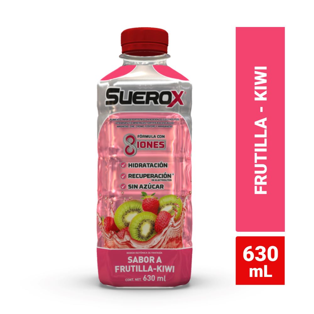 Bebida isotónica Suerox frutilla kiwi 630 ml