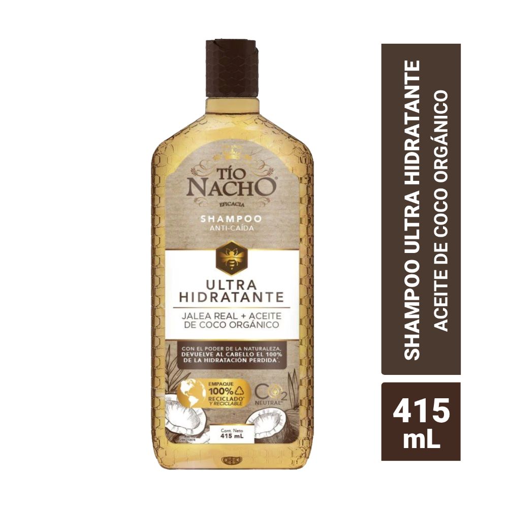 Shampoo Tío Nacho coco ultra hidratante 415 ml