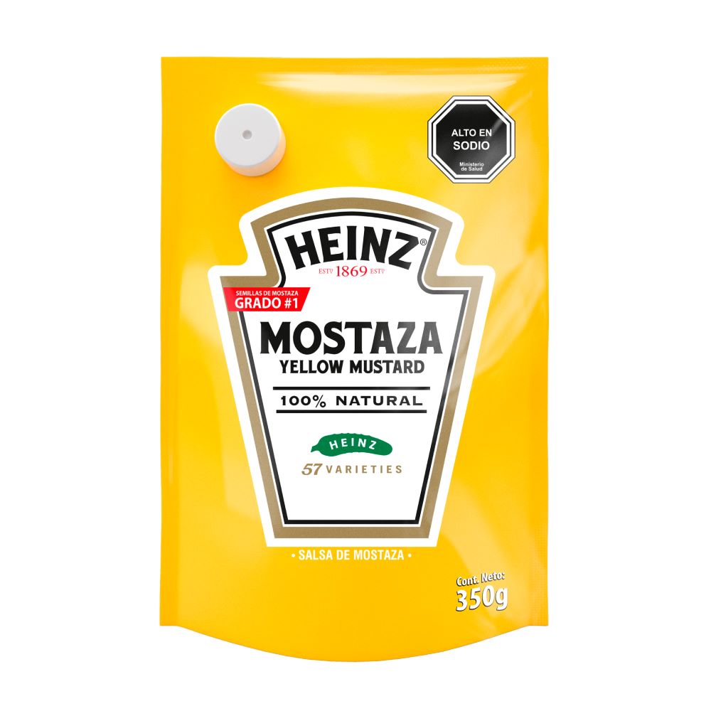 Mostaza Heinz doy pack 350 g Mostaza Heinz doy pack 350 g