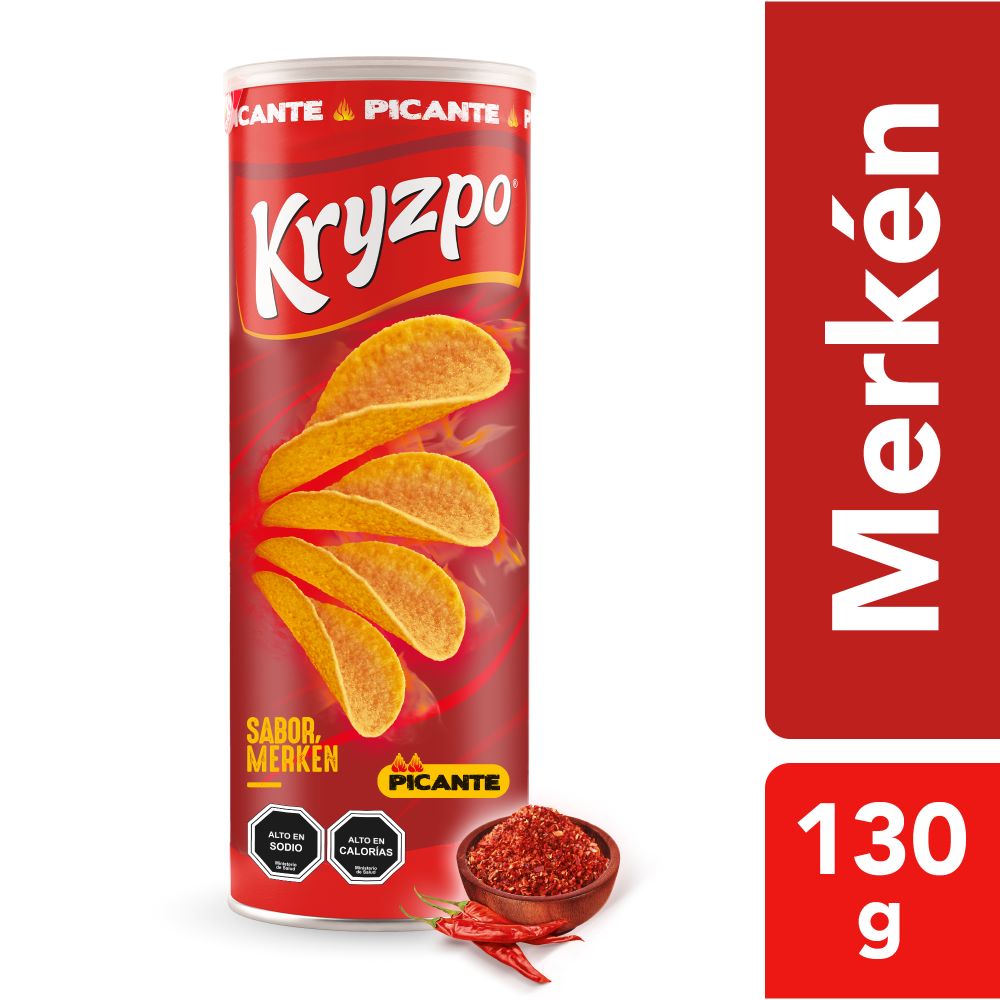 Papas fritas Kryzpo sabor merkén lata 130 g