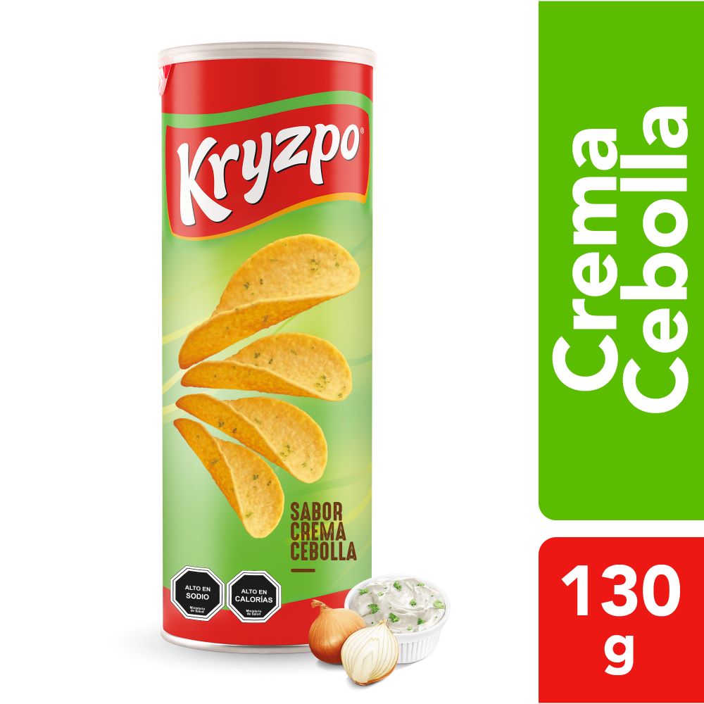 Papas fritas Kryzpo crema cebolla lata 130 g