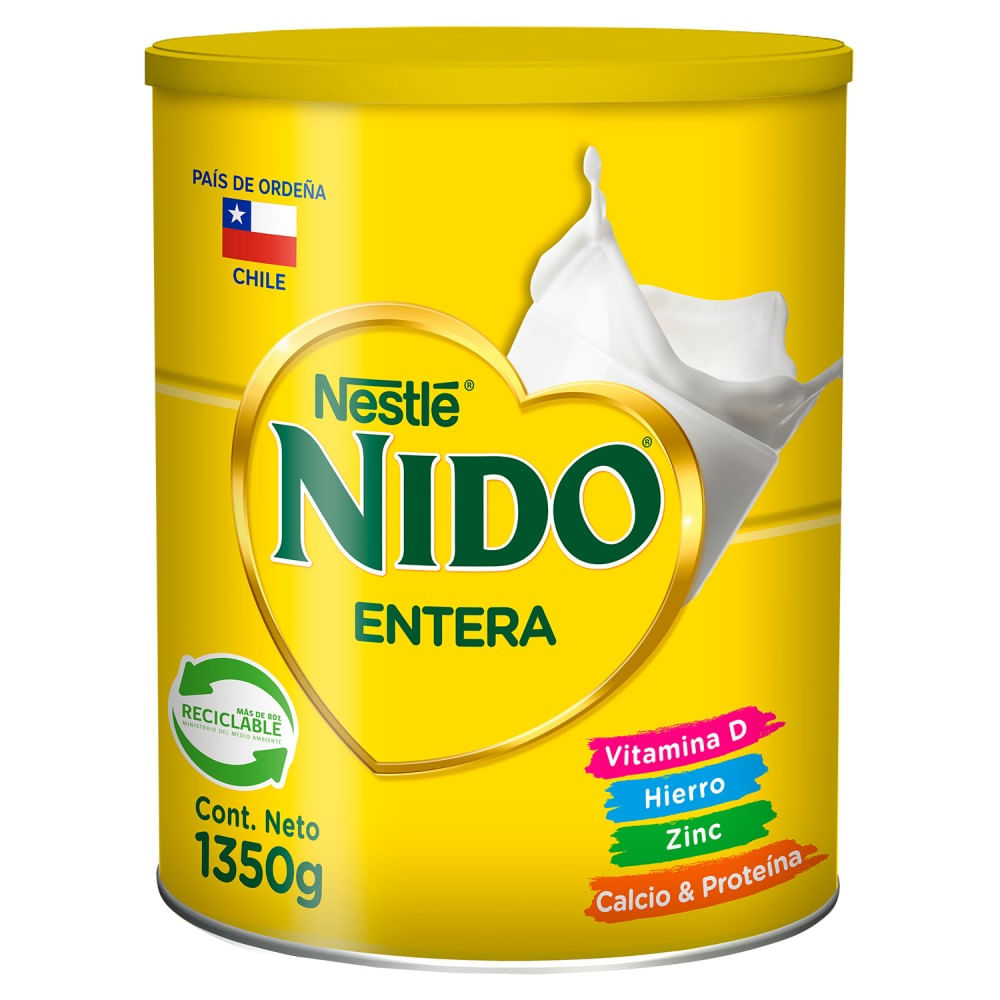Leche en polvo Nido entera tarro 1.350 g